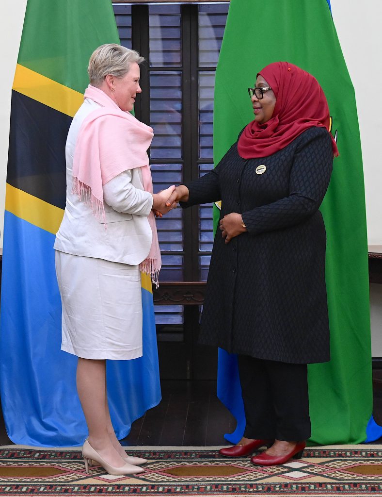 Mhe Rais Samia Suluhu Hassan Akutana Na Kuzungumza Na Waziri Wa Norway